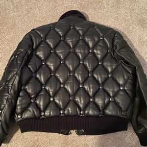 Leather coat